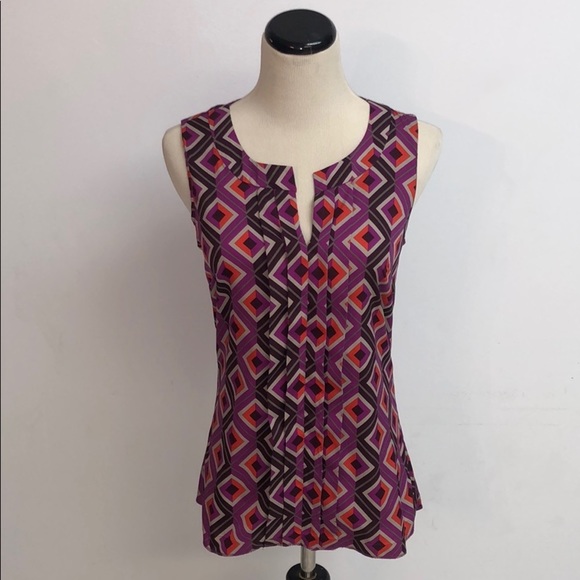 Banana Republic Tops - Banana Republic Printed Sleeveless Blouse